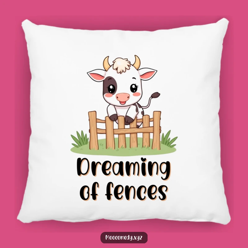 Funny Jumping Cow Pillow: Cozy Happy Comfort, Adorable Funny Gift Pillow