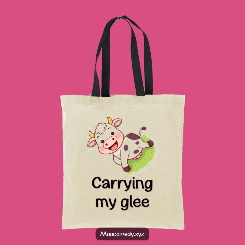 Funny Cow Sliding Tote Bag: Carry Your Fun with This Grinning Farm Bag